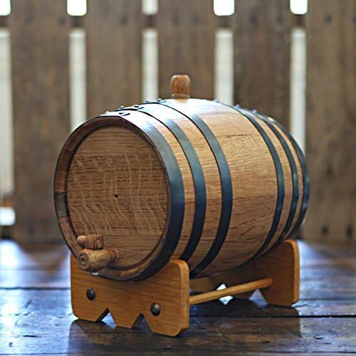 3-liter American Oak Barrel | Handcrafted using American White Oak | Age your own Whiskey, Beer, Wine, Bourbon, Tequila, Hot Sauce &amp; More by Longhorn Barrels