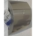 Edelstahlbriefkasten Briefkasten Designer aus Edelstahl mit Zeitungsfach
