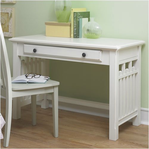 Riverside Furniture 52023 Spring Street 45" W Writing Desk in Shores White
