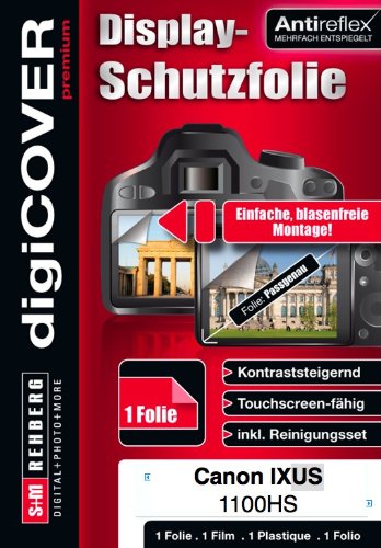 digiCOVER antireflex Displayschutzfolie passgenau f&uuml;r Canon Digital IXUS 1100 HS Preisvergleich