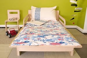 Pixel Organics Organic Toddler Bed Set in "Super Charged"
