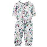 カーターズ Carter's カバーオール フローラル テリーコットン 綿100% Floral Terry Jumpsuit NB (50-55cm)
