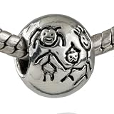 Ball Charm Love Family Heart European Bead Fits Pandora Bead & Bracelet