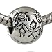 Ball Charm Love Family Heart European Bead Fits Pandora... Ball Charm Love Family Heart European Bead Fits Pandora...