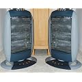 2 OSCILLATING HALOGEN ELECTRIC HEATERS 1200W OFFICE NEW