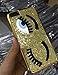 iPhone 6 Plus Case,Inspirationc Eyelash Bling Bling Hard Case Cover for Apple iPhone 6 Plus 5.5 Inch--Gold