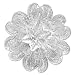 Brooch, 'Mae Sariang Flower' 2" W 2" L