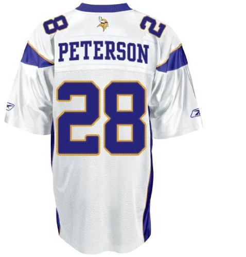 Adrian Peterson White Reebok NFL Premier Minnesota Vikings Jersey - X-Large