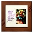 The Lord's Prayer with Jesus the Good Shepherd Framed Tile