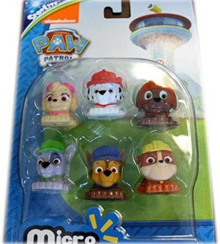 Paw Patrol Micro Lite Fash'ems Figure Set of 6 Toys