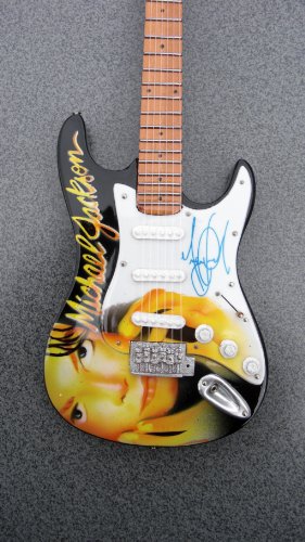 RGM80 Michael Jackson Porttrait Miniature Guitar Rock Guitar Miniatures King of Pop Beat It Billie Jean Thriller The Jackson 5