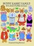 Bunny Rabbit Family Sticker Paper Dolls