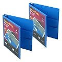 Set of 2 Round-Ring View Binders - Light Blue (.5")