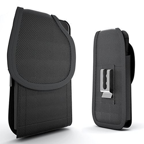 CellBee Nylon Heavy Duty Vertical Pouch Carrying Case with Stainless Belt Clip for Apple iPhone 6 Plus 5.5-Inch