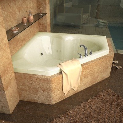 thanksgiving Tobago Corner Whirlpool Jetted BathtubB008C94688