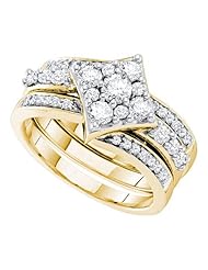 1.00CT DIAMOND ROUND CENTER BRIDAL SET