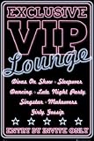 Framed VIP Lounge Sleepover - Slumber Party Poster - Girls Only