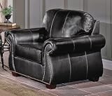 All Leather Chair in Dark Chocolate - 9834DC-1