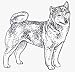 Dog Rubber Stamp - Shiba Inu - 1E