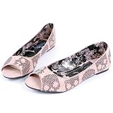 Iron Fist Sugar Hiccup Peep Toe Flat Girls Shoes Blush