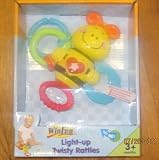 Win Fun Light-up Twisty Rattles Suitable for Babies Aged 3 Months and Up