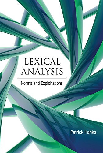 Lexical Analysis: Norms and Exploitations (MIT Press)