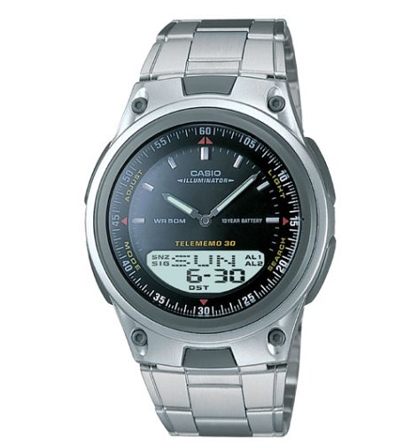 Casio Men's Ana-Digi 10-Year Battery Bracelet Watch #AW80D-1AV