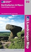 Northallerton and Ripon: Pateley Bridge and Leyburn (Landranger Maps No. 99)
