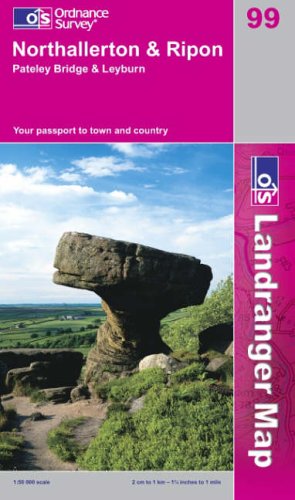 Northallerton and Ripon: Pateley Bridge and Leyburn (Landranger Maps No. 99)
