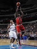 Chicago Bulls v Dallas Mavericks: Luol Deng and Caron Butler Photographic Poster Print by Danny Bollinger, 42x56
