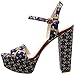 Nine West Women's Carnation Fabric Platform Sandal