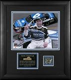  : Mark Martin Framed 8x10 Photograph with Piece of Daytona Track