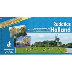 Holland, Radatlas: Radwandern im Land der Windm�hlen, Klompen und Tulpen 1 : 75 000. Radtourenbuch; wetterfest/rei�fest; GPS-Tracks Download