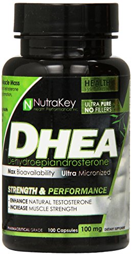 NutraKey Dhea Capsules, 100 mg, 100 Count