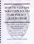 How to Pass the Written Exam for Police Supervisor
