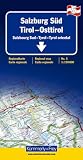Carte routière : Salzbourg Sud - Tyrol - Tyrol Oriental