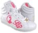 All Products : BABY PHAT Super Cat Flash Hi Women Wht/Pnk Shoes