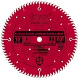 Freud LU98R010 10-Inch 80 Tooth TCG Single Sided Laminate and Melamine Cutting Saw Blade with 5/8-Inch Arbor and PermaShield Coating