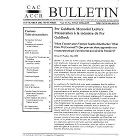 Canadian Association for Conservation of Cultural Property M by