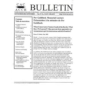 Canadian Association for Conservation of Cultural Property M by