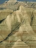 Painted Peaks of Sage Creek Basin Show Wind and Water Erosion Photographic Poster Print, 30x40