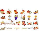 Viking 1+/Rose Embroidery Card SEASON OF FALLING LEAVES