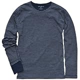 Eddie Bauer(エディー・バウアー) 長袖リバーシブルクルーネックストライプTシャツ