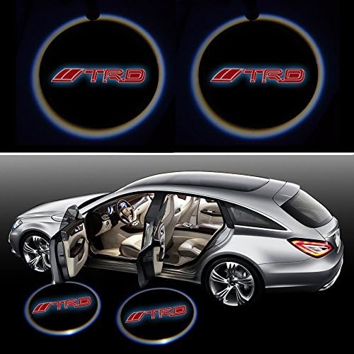 Beon Pack of 2 Toyota Racing Development TRD Logo Wireless LED Car Door Light