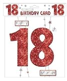 Review AIP  / Birthday Card With Glitter Number - 18 (CFBG18)