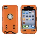Gel Wrapped Hard Case for Apple iPod Touch 4G (4th Generation) - Orange