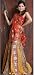 Embroidered Designer Wedding Partywear Multicolour Pure Mysore Georgette Lehenga Styl...