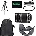 Basic Shooters Package for Canon EOS 60D: Includes 1x Canon EF-S 55-250mm f/4.0-5.6 IS II Telephoto Zoom Lens, 1x Hard Tulip Lens Hood, 1x 72