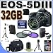 Canon EOS 5D Mark III 22.3 MP Full Frame CMOS Digital SLR Camera with EF 24-105mm f/4 L IS USM Lens With 32GB Accessory Kit