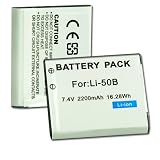 New 7.4v 2200mAh LI-ion battery pack for Olympus LI-50B Pentax D-LI92
